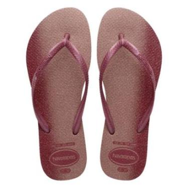 Imagem de Sandália Feminina Havaianas Slim Gloss Fc Amaranto-Feminino