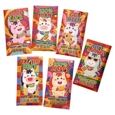 Imagem de Envelopes vermelhos chineses - Tradição do Festival da Primavera | Bolso vermelho para dinheiro para o ano novo lunar | para adultos, família, crianças, vizinhos, festa de reunião da comunidade em