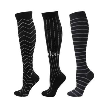 Imagem de Meias De Compressão Médicas Para Mulheres, 3 a 6 Pares, Meias Esportiv
