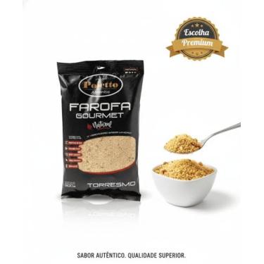 Imagem de Farofa Gourmet Poletto TORRESMO 300g Crocante Caseira