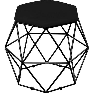 Imagem de Puff Aramado Preto Six L02 Suede Preto