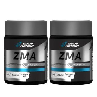 Imagem de Kit 2x Zma Gh Testo 30 Caps Super Concentrado Premium Bodyaction, Sem 