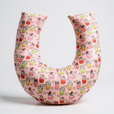 Imagem de Almofada para Amamentação de Bebê Menina com Capa Removível - AVM Enxo