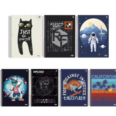 Imagem de Caderno Universitário 20 Matérias Capa Dura masculino 320 folhas - Sor