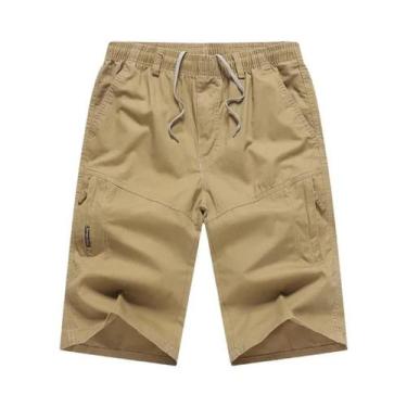 Imagem de Bermudas Cargo Casuais De Verão Para Homens plus Size, Respiráveis, De
