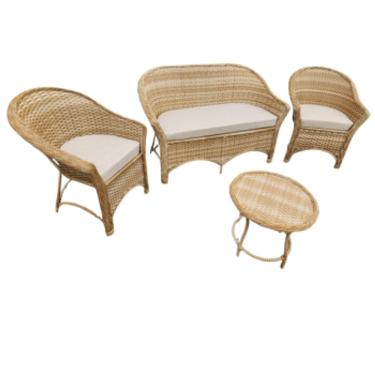 Imagem de Jogo Sofá Poltronas De Varanda Área Externa Fibra Sintética