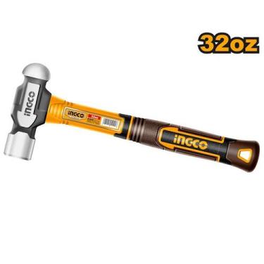 Imagem de Martelo Bola Com Cabo De Fibra E Emborrachado 900G INGCO