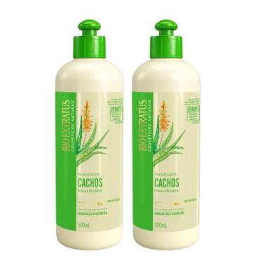 Imagem de Kit 2 Creme de Pentear Cabelos Cacheados Finalizador Cachos Babosa e M