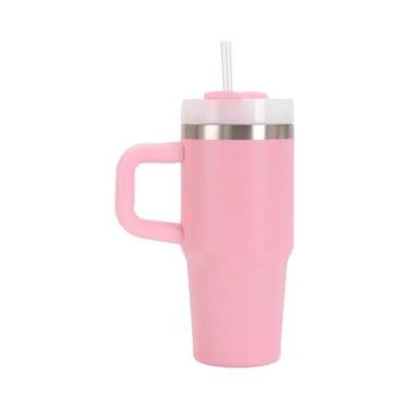Imagem de Caneca De Carro Grande De Aço Inoxidável 14oz Com Alça, Copo Térmico a