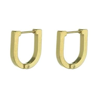 Imagem de Brincos De Argola Em Aço Inoxidável Com Runas Vikings Pretos Para Home