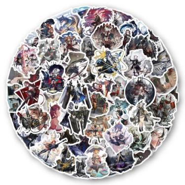 Imagem de Adesivos Arknights Anime, 60 peças, decalques de desenho animado, 5-8 