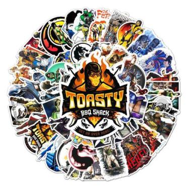 Imagem de Adesivos Mortal Kombat Anime, pacote de 50 unidades, 3-8 cm - yiweisai