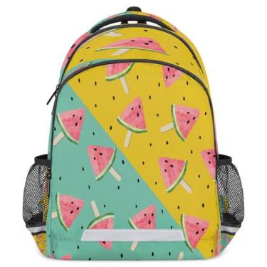 Imagem de Mochila YoCosy Cute Blue Summer Watermelon para escola