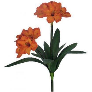 Imagem de Buquê de Flor Artificial Amarílis Laranja  Formosinha