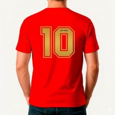Imagem de Camiseta Masculina Algodão Premium Brasil Camisa 10-Masculino