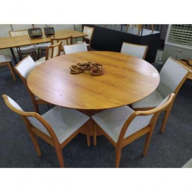 Imagem de Sala De Jantar Redonda 6 Cadeiras 1,35m Phoenix Requinte