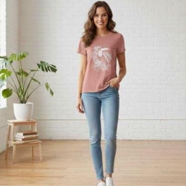 Imagem de Camiseta Feminina Estampada Malwee-Feminino