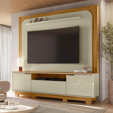 Imagem de Home Theater 1 Porta Para TV Até 75 Polegadas Com Pés Nilo Madetec, Cu