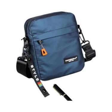 Imagem de Bolsa Transversal Masculina Mini Impermeável De Couro PU Casual Para N