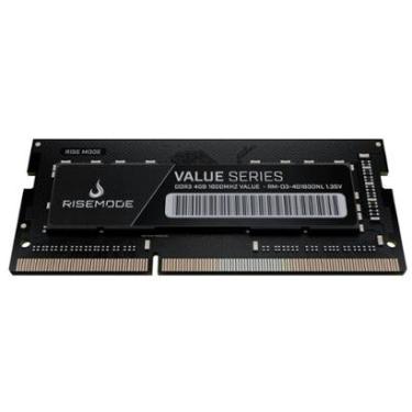 Imagem de Memória RAM para Notebook Rise Mode Value Series, 4GB, 1600MHz, DDR3, CL11 - RM-D3-4G1600NL-Unissex