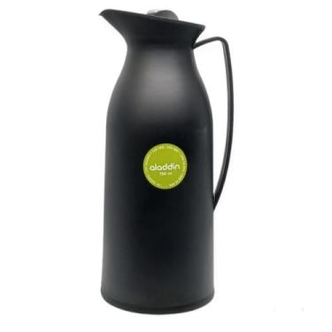 Imagem de Garrafa Termica Aladdin Preta Futura 750ml Rosca Conserva Água Quente 