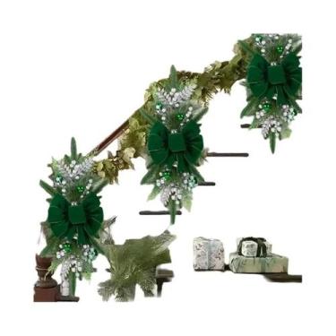 Imagem de Decoração De Natal Nórdica Para Escadas LUSQI, Conjunto De 3 Peças De 