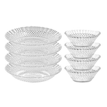 Imagem de Aparelho de Jantar Wheaton Barroco em Vidro 8 Peças