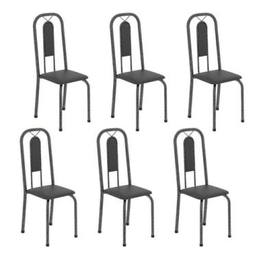 Imagem de Cadeiras para Sala de Jantar 6 Unidades Lívia - Soma Móveis