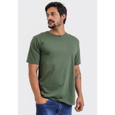 Imagem de Camiseta Básica Masculina Reforçada Ombro a Ombro Algodão - Techmalhas