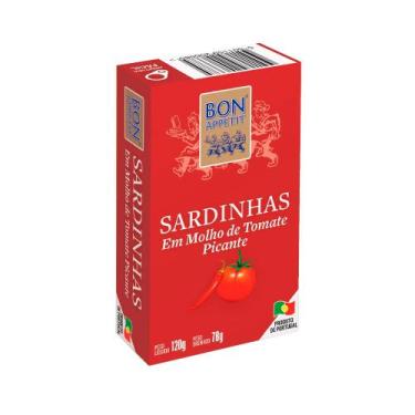 Imagem de Sardinhas em Molho de Tomate Picante Bon Appetit 120g