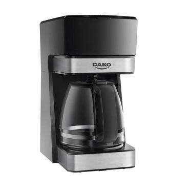 Imagem de Cafeteira Elétrica Dako 1,5L 38 Xícaras Preta 127V Jarra Grande, 110V