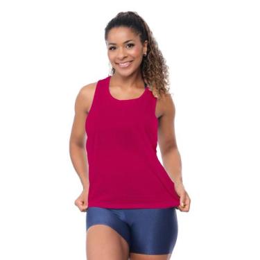 Imagem de Camiseta Regata Feminina Dry Fit UV50+ Academia Fitness Respirável Sec