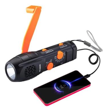 Imagem de Manivela de rádio de emergência com lanterna AM/FM NOAA Weather - MOLE