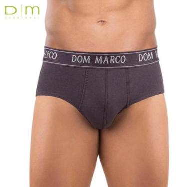 Imagem de Kit Com 6 Cuecas Dom Marco Slip Algodão, Sortidas, G