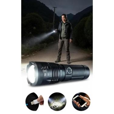Imagem de Lanterna Tática Militar LED 2000m Super Potente Zoom - Congratulations