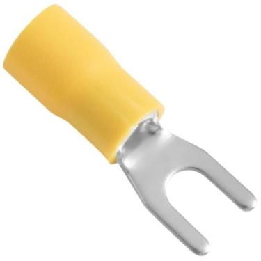 Imagem de Terminais De Conexão Forquilha Tramontina Cobre Estanhado Nylon 6 Mm² 