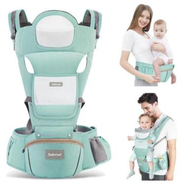 Imagem de Canguru para Bebê 3 em 1 Ergonômico com Hipseat Até 30kg Verde OEM