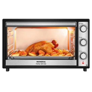 Imagem de Forno Elétrico 60l Family Grill Inox Mondial 1800w Até 250c