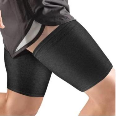 Imagem de Coxal Protetor Elastico Bamboo Preto M - HIDROLIGHT