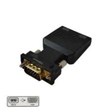 Imagem de Adaptador VGA para HDTV com Áudio - Conversor Ativo 1080P para PC, TV 