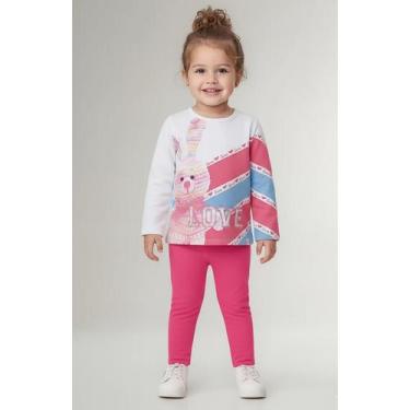 Imagem de CONJUNTO FEMININO INFANTIL MOLETOM VÁRIAS ESTAMPAS Nº 1 AO 3 - MARLAN,