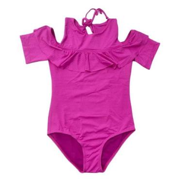 Imagem de Maiô Teen Lycra Proteção UPF50+  Mari - Pink Shine - Banho Maria, 12