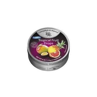 Imagem de Bala Zero Açúcar Tropical Fruit Drops Cavendish 175g - Importado - Cav