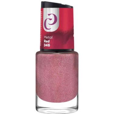 Imagem de Esmalte Cora O Melhor 10ml Metal Red Nº346