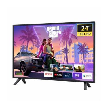 Imagem de Monitor Smart TV 24 Polegadas Full HD HDMI USB VESA - Smart monitor