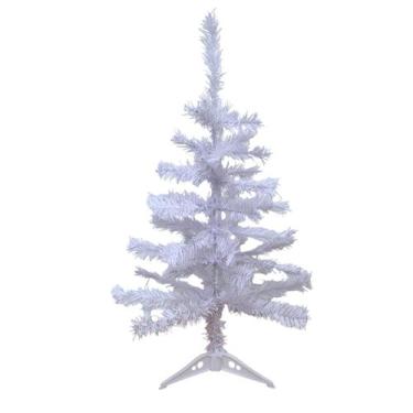 Imagem de Árvore de Natal Branca 60cm Pinheiro Natalino 40 Galhos - Multiart Chr