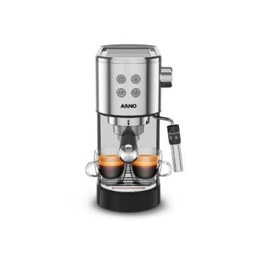 Imagem de Cafeteira Elétrica Arno Espresso Steam e Pump Inox 1l Cesp 127v, Preto