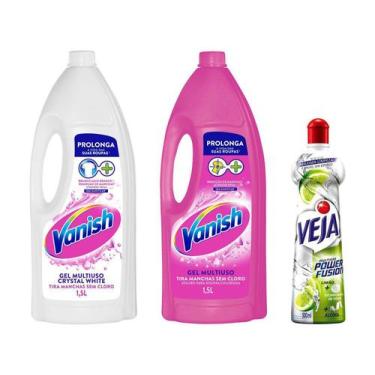 Imagem de Kit Tira Manchas Vanish White 1,5L + Tira Manchas - para Roupas Colori