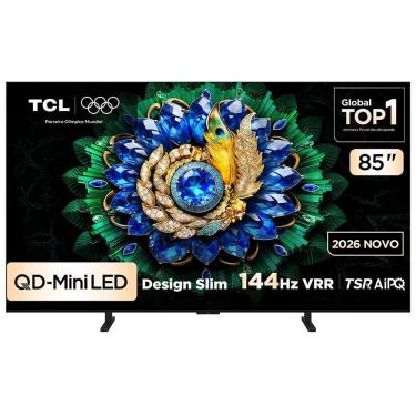 Imagem de Smart TV 4K TCL Premium QD-Mini LED 85” Polegadas com Google TV, 144Hz, Dolby Vision, Dolby Atmos e HDR10+ - A400M