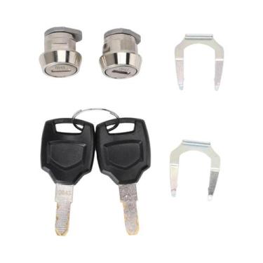 Imagem de Kit De Fechadura Universal Para Baú De Moto, Compatível Com a Maioria 